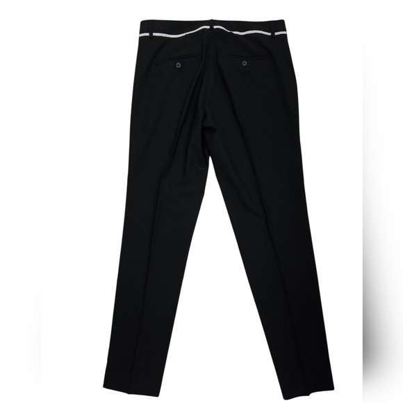 Vince Wool Black and White Dress Pants with Straight Leg - Picture 7 of 9